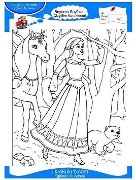 Çocuklar İçin Barbie Pegasus Boyama Sayfaları 